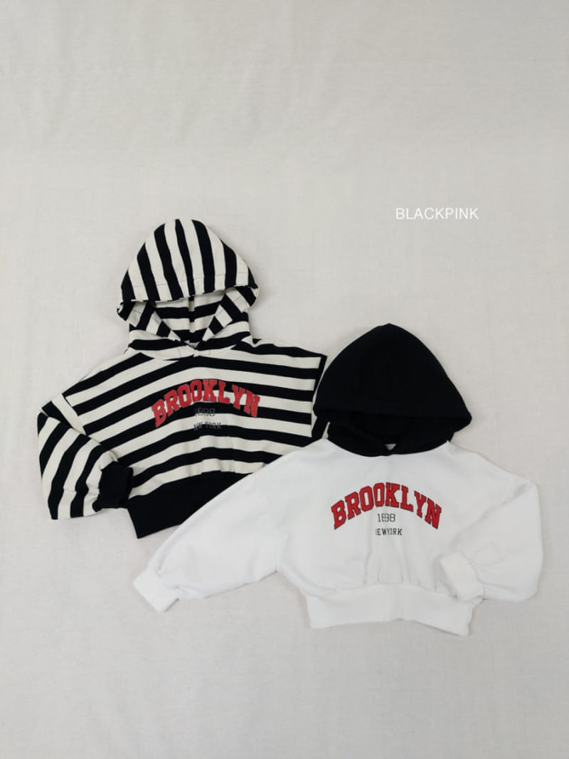 Black Pink - Korean Children Fashion - #toddlerclothing - Brooklyn Crop Hoody Tee