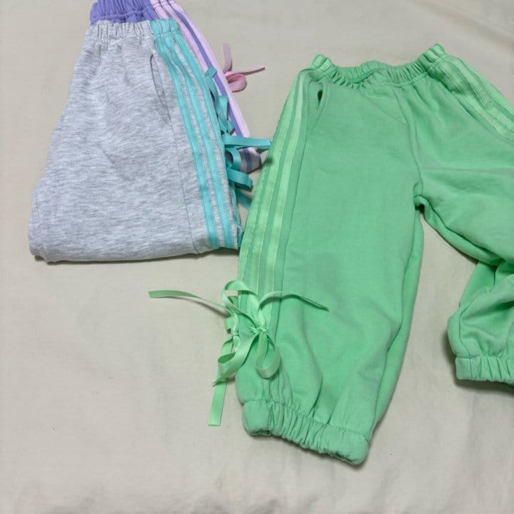 Boboj - Korean Children Fashion - #kidsshorts - 4Line Pants With Adult - 4