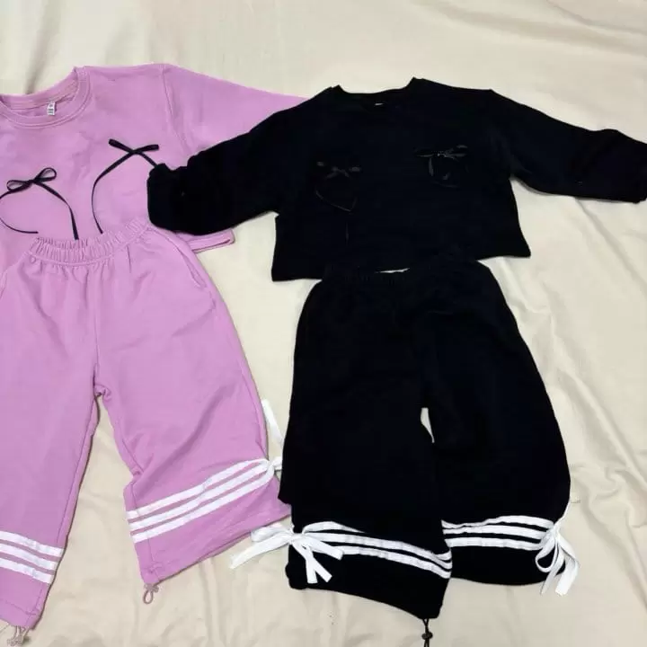 Boboj - Korean Children Fashion - #littlefashionista - Ribbon Tight Tee With Adult - 3