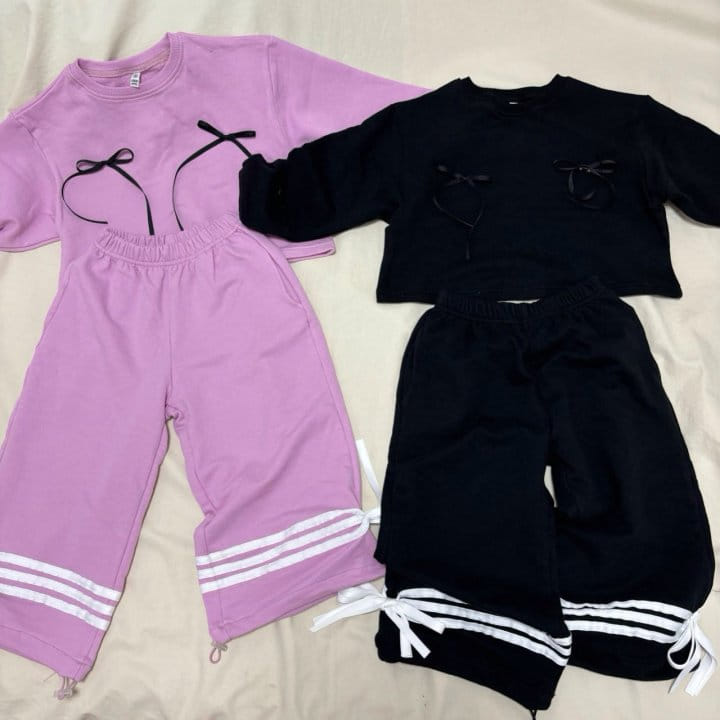 Boboj - Korean Children Fashion - #littlefashionista - Ribbon Tight Tee With Adult - 4