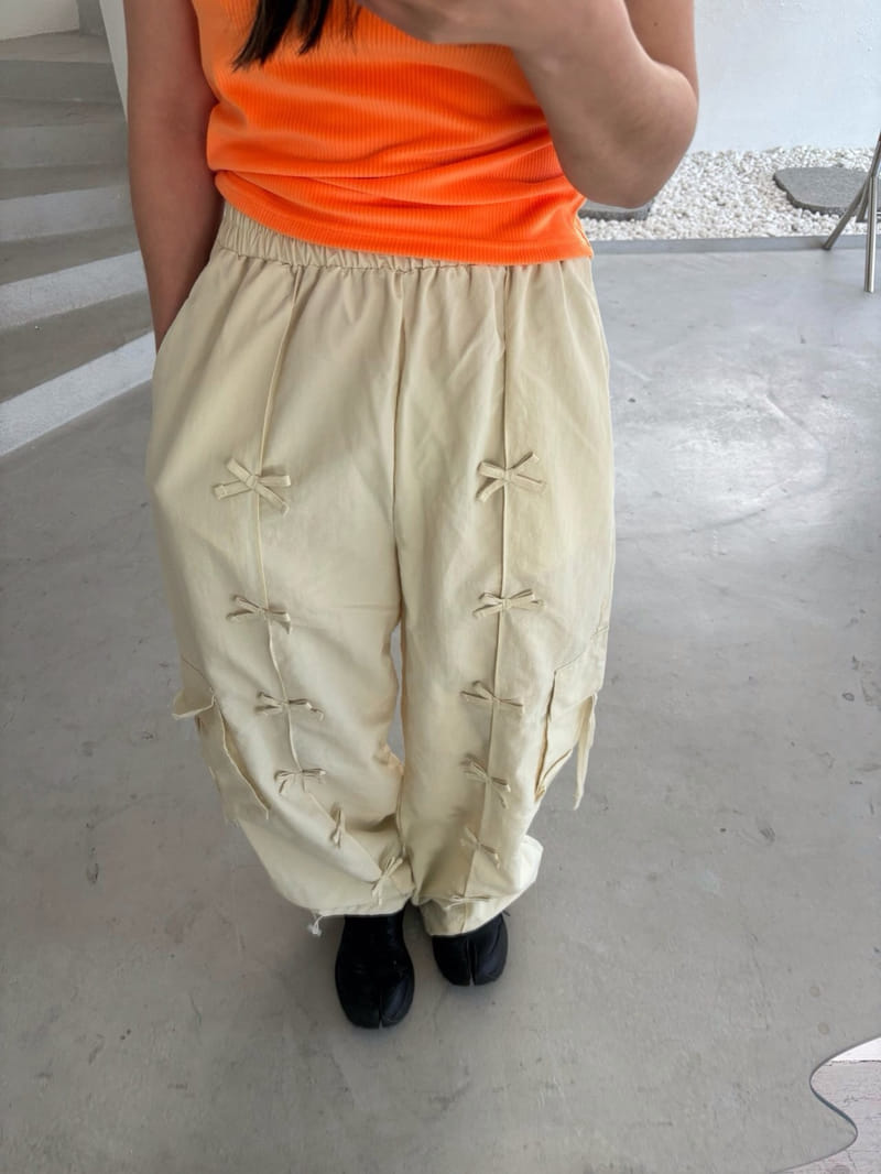 Boboj - Korean Children Fashion - #minifashionista - Ribbon Cargo Pants - 11