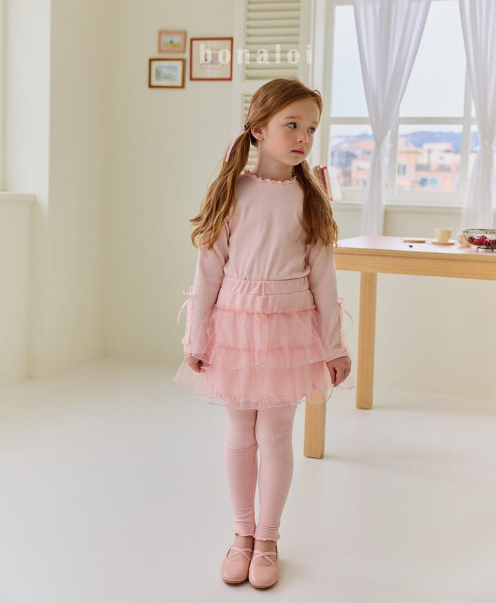 Bonaloi - Korean Children Fashion - #childofig - Rila Sha Skirt Leggings - 6