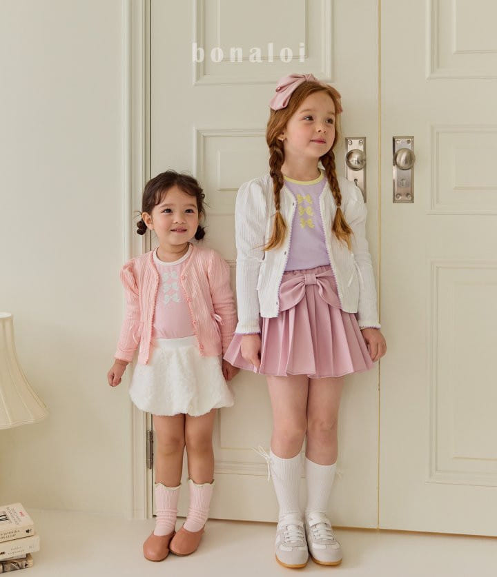 Bonaloi - Korean Children Fashion - #prettylittlegirls - Drape Ribbon Skirt - 4
