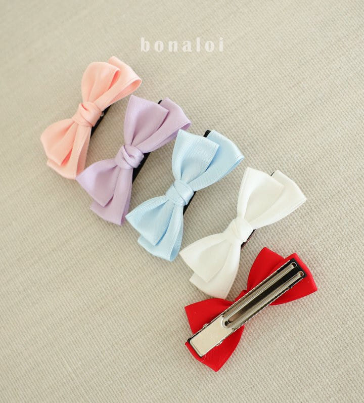 Bonaloi - Korean Children Fashion - #childrensboutique - Twist Ribbon Hair Clip  - 9