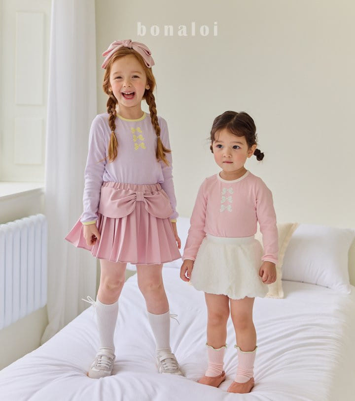 Bonaloi - Korean Children Fashion - #childrensboutique - Drape Ribbon Skirt - 6