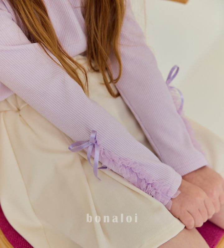 Bonaloi - Korean Children Fashion - #discoveringself - Sleeve Frill Tee - 9