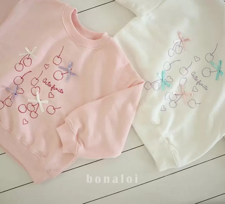 Bonaloi - Korean Children Fashion - #fashionkids - Cuty Fruit Sweatshirt - 2