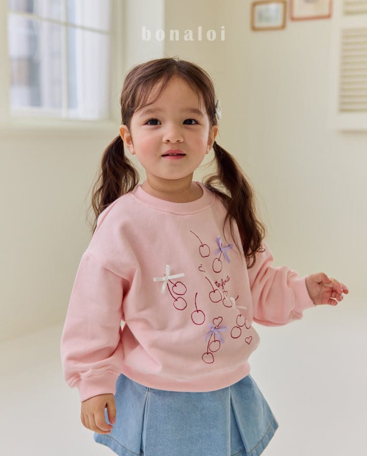 Bonaloi - Korean Children Fashion - #littlefashionista - Cuty Fruit Sweatshirt - 7
