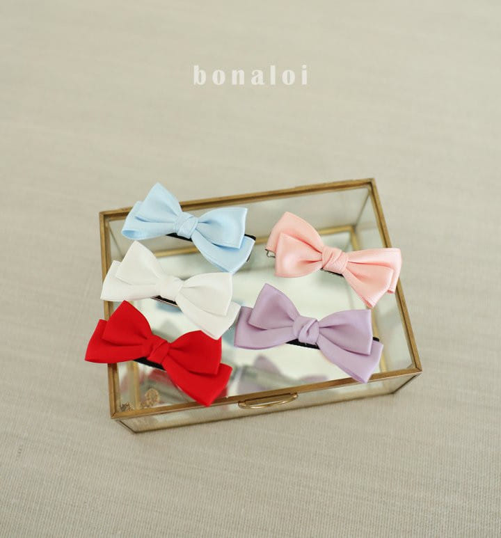 Bonaloi - Korean Children Fashion - #magicofchildhood - Twist Ribbon Hair Clip  - 2