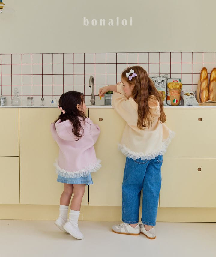 Bonaloi - Korean Children Fashion - #magicofchildhood - Denim Ribbon Skirt - 10