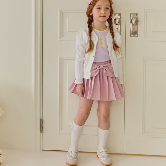 Bonaloi - Korean Children Fashion - #magicofchildhood - Drape Ribbon Skirt