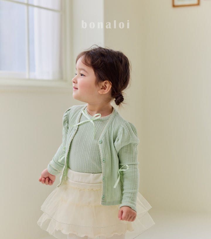 Bonaloi - Korean Children Fashion - #magicofchildhood - Ribbon Rib Pincott Tee - 9
