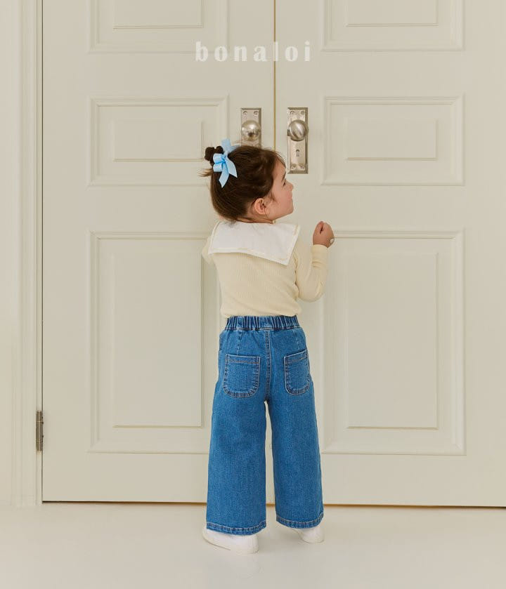Bonaloi - Korean Children Fashion - #magicofchildhood - Sera Ribbon Tee - 7
