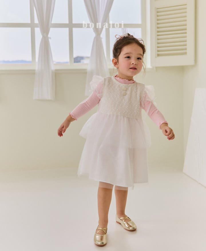Bonaloi - Korean Children Fashion - #littlefashionista - Pure Kan Kan One-Piece - 4