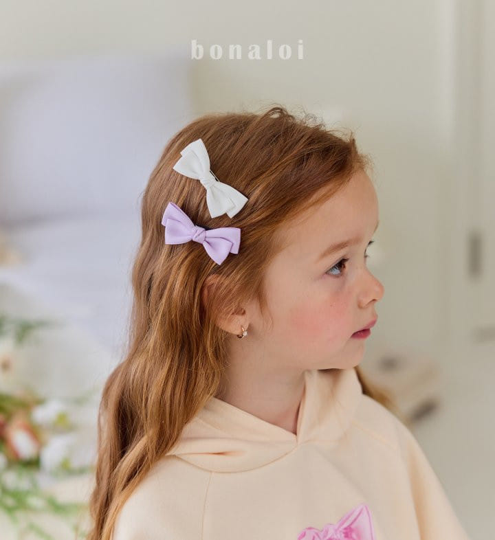 Bonaloi - Korean Children Fashion - #minifashionista - Twist Ribbon Hair Clip  - 3
