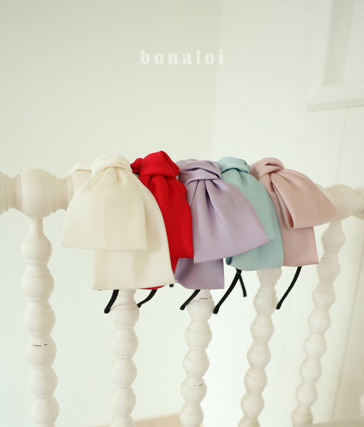 Bonaloi - Korean Children Fashion - #minifashionista - Satin Ribbon Hair Band - 2