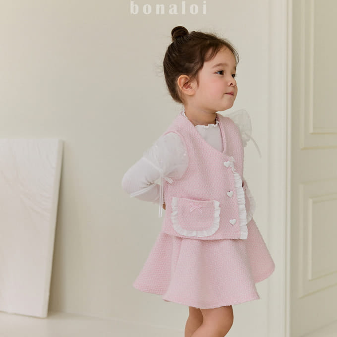 Bonaloi - Korean Children Fashion - #minifashionista - Ero Vest Top Bottom Set