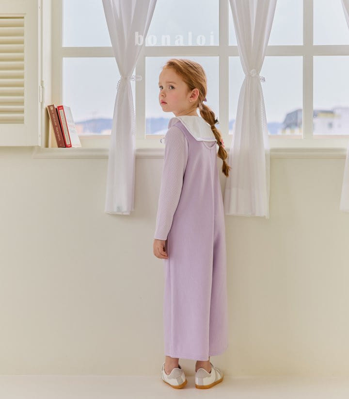 Bonaloi - Korean Children Fashion - #minifashionista - Heart Pocket Overalls - 9