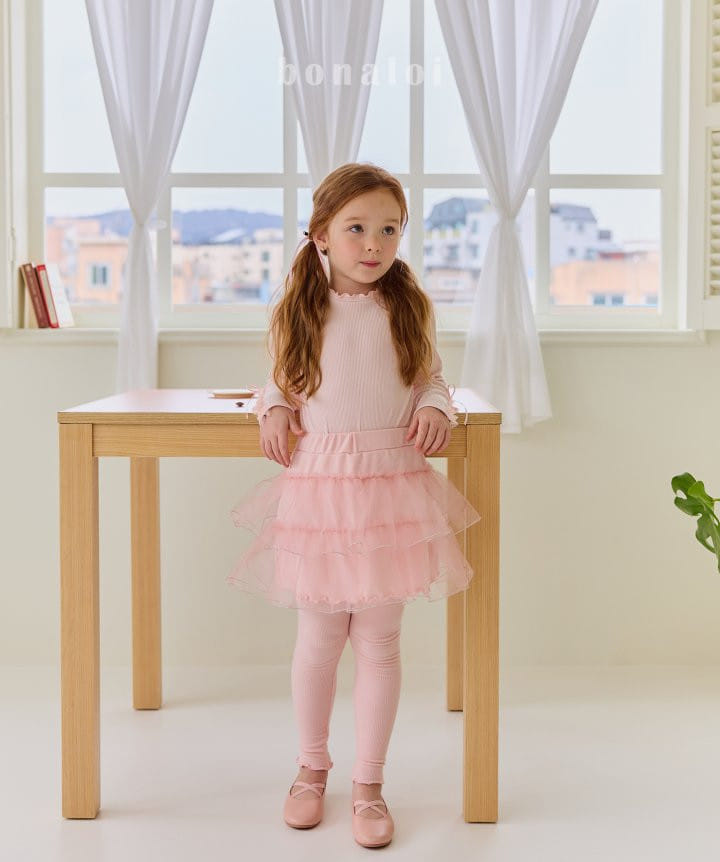 Bonaloi - Korean Children Fashion - #prettylittlegirls - Rila Sha Skirt Leggings - 5