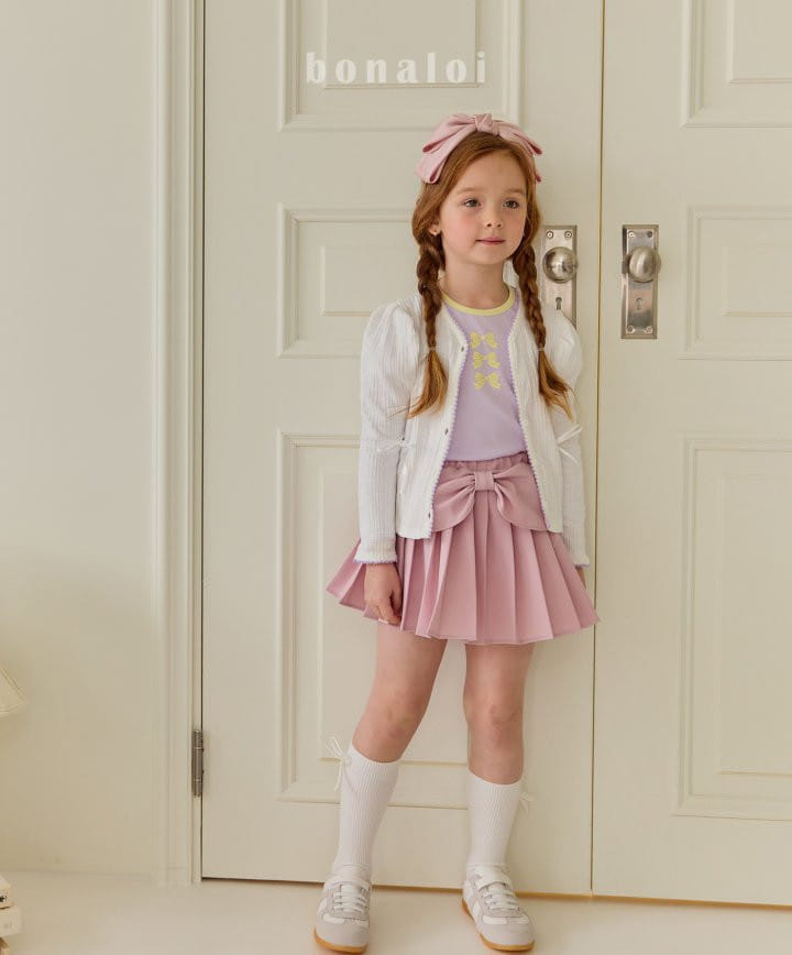 Bonaloi - Korean Children Fashion - #prettylittlegirls - Drape Ribbon Skirt - 3