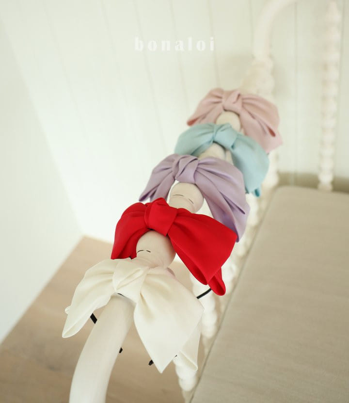 Bonaloi - Korean Children Fashion - #stylishchildhood - Satin Ribbon Hair Band - 6