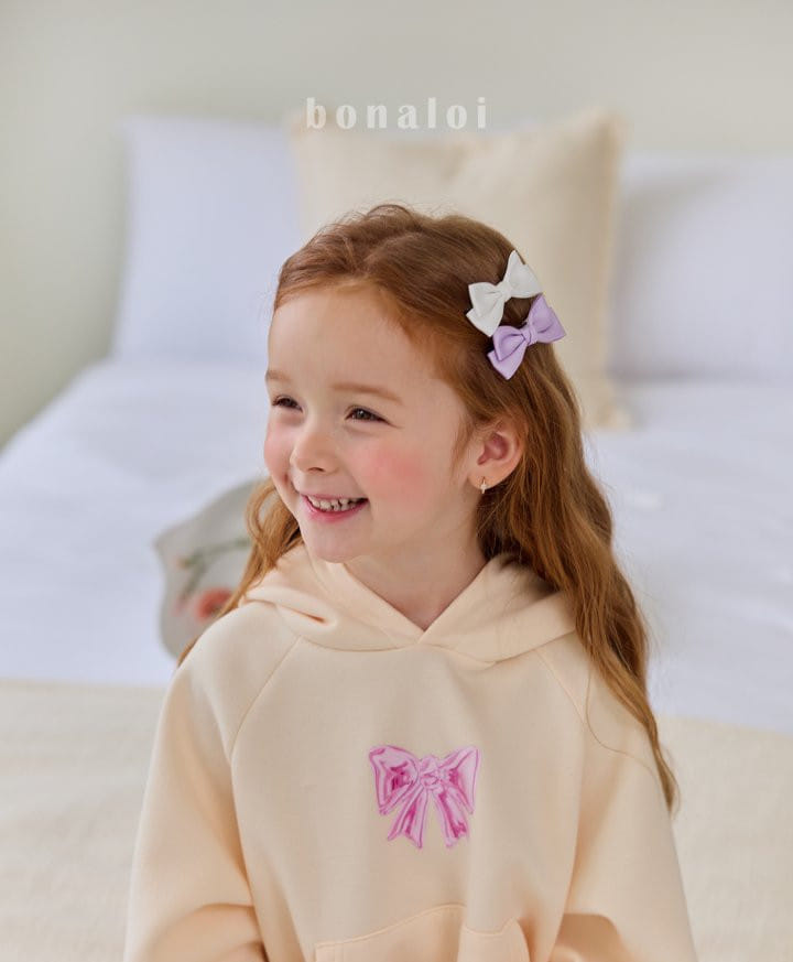 Bonaloi - Korean Children Fashion - #todddlerfashion - Twist Ribbon Hair Clip  - 5