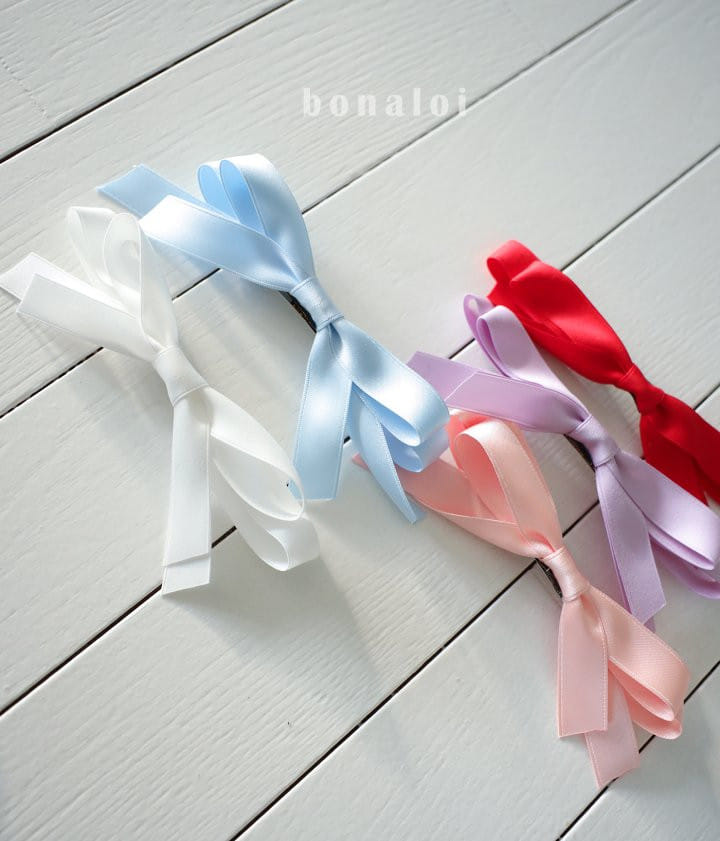 Bonaloi - Korean Children Fashion - #todddlerfashion - Layered Ribbon Pin - 2