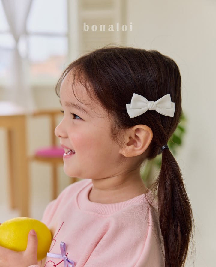 Bonaloi - Korean Children Fashion - #toddlerclothing - Twist Ribbon Hair Clip  - 6