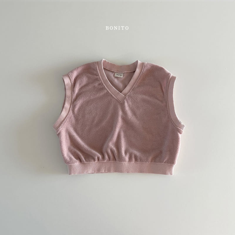 Bonito - Korean Baby Fashion - #babyboutique - Terry Vest Top Bottom Set - 5