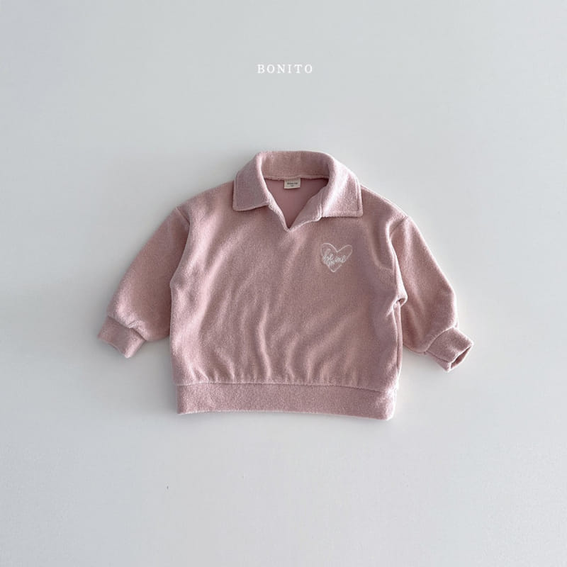 Bonito - Korean Baby Fashion - #babyboutique - Mind Terry Collar Tee - 3