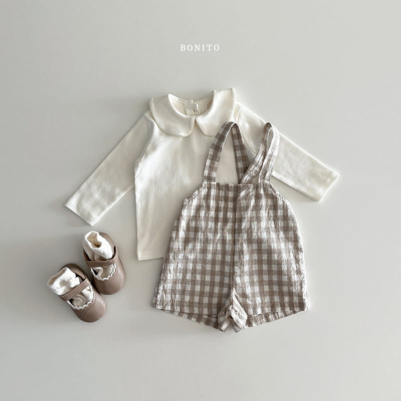 Bonito - Korean Baby Fashion - #babyboutique - Go Bang Check Dungarees - 5