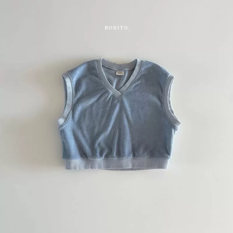 Bonito - Korean Baby Fashion - #babyboutiqueclothing - Terry Vest Top Bottom Set - 7