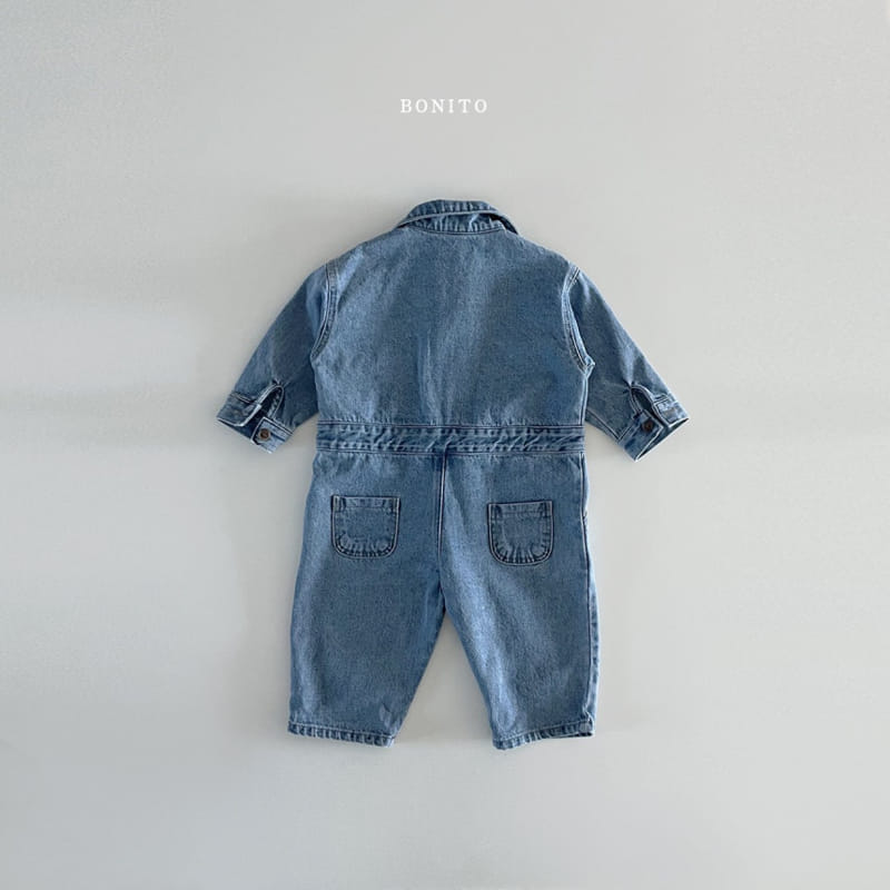 Bonito - Korean Baby Fashion - #babyboutiqueclothing - Denim Jump Suit - 7