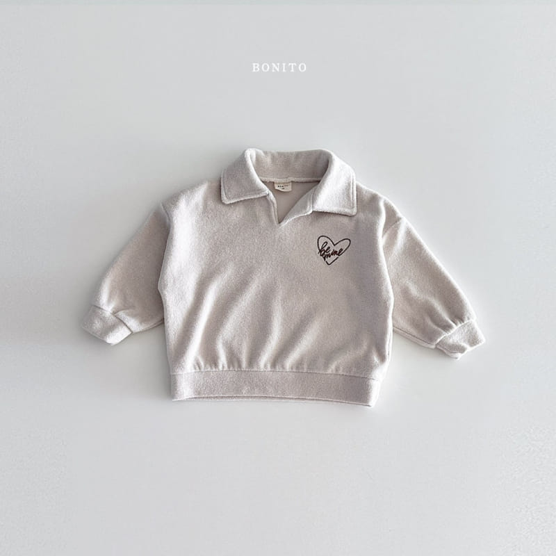 Bonito - Korean Baby Fashion - #babyboutique - Mind Terry Collar Tee - 4