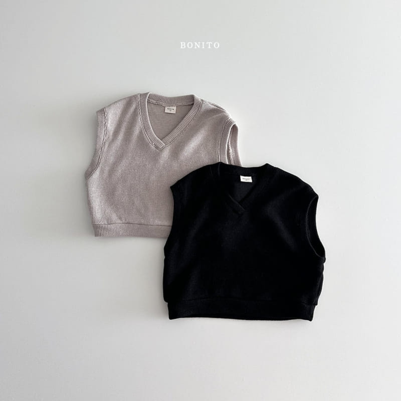 Bonito - Korean Baby Fashion - #babyboutiqueclothing - Knit Vest - 2