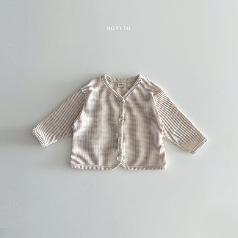 Bonito - Korean Baby Fashion - #babyboutiqueclothing - Bebe Waffle Cardigan - 7