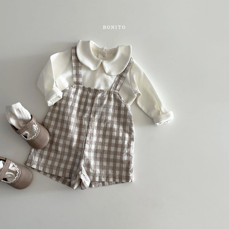 Bonito - Korean Baby Fashion - #babyboutiqueclothing - Go Bang Check Dungarees - 6