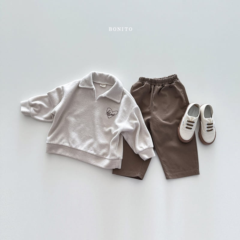Bonito - Korean Baby Fashion - #babyclothing - Mind Terry Collar Tee - 5