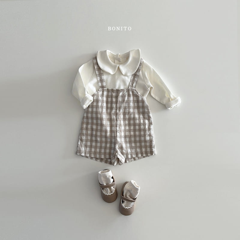 Bonito - Korean Baby Fashion - #babyclothing - Go Bang Check Dungarees - 7