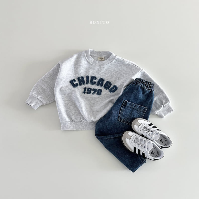 Bonito - Korean Baby Fashion - #babyfashion - Chicago Sweatshirt - 10