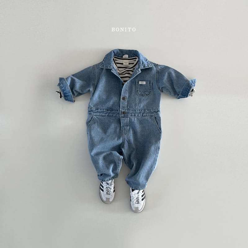 Bonito - Korean Baby Fashion - #babyfashion - Denim Jump Suit - 9