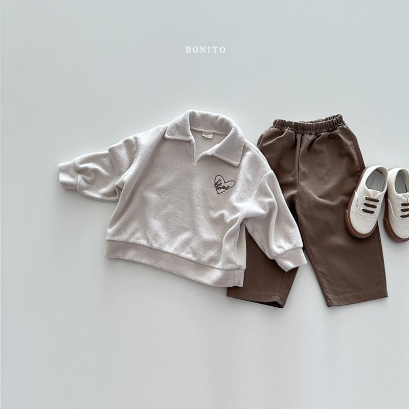 Bonito - Korean Baby Fashion - #babyfashion - Mind Terry Collar Tee - 6