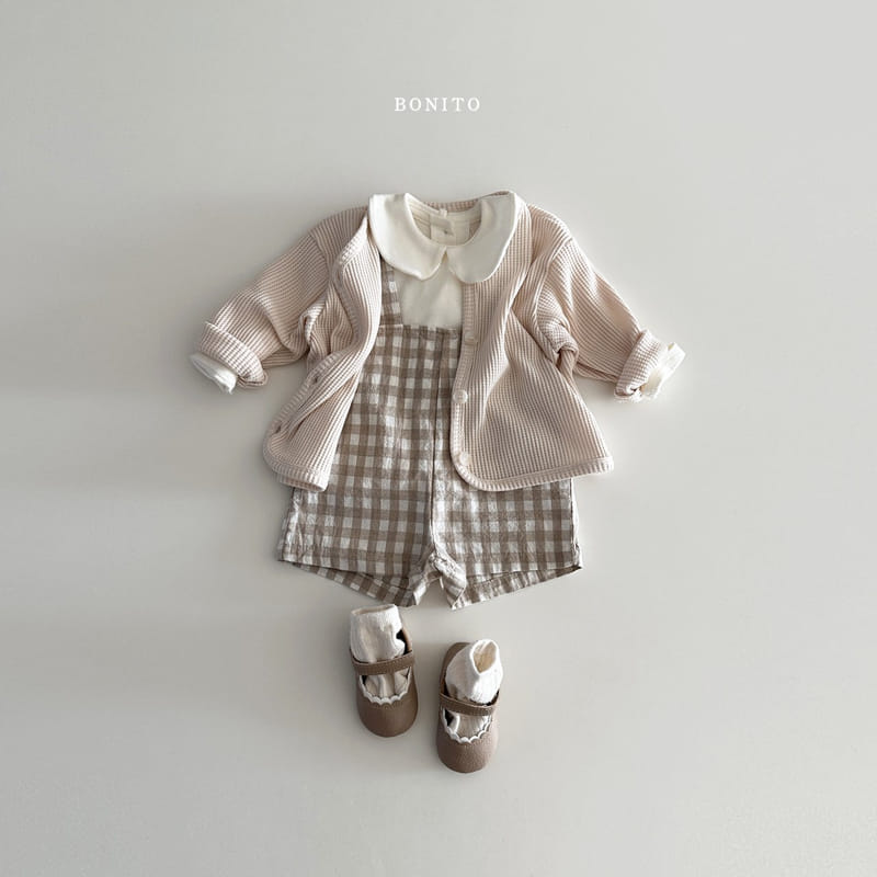 Bonito - Korean Baby Fashion - #babyfashion - Bebe Waffle Cardigan - 9