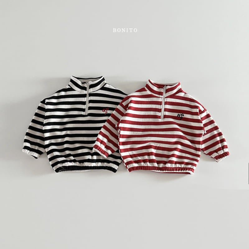 Bonito - Korean Baby Fashion - #babyfever - ST Half Zip Up - 2