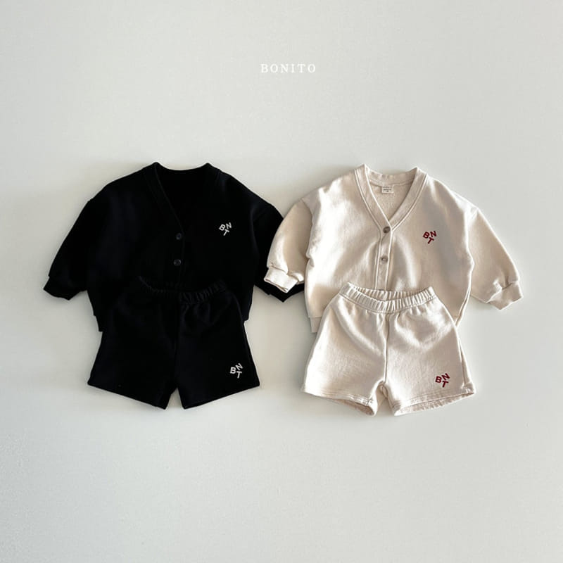 Bonito - Korean Baby Fashion - #babyfever - BNT Cardigan Shorts Top Bottom Set