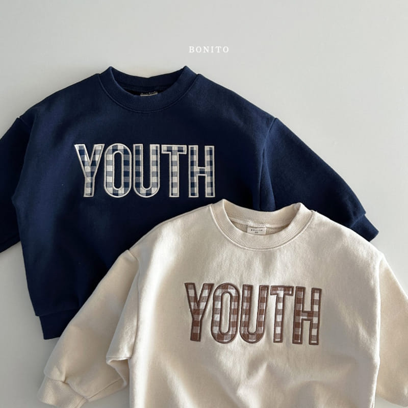 Bonito - Korean Baby Fashion - #babygirlfashion - Youth Check Sweatshirt - 3