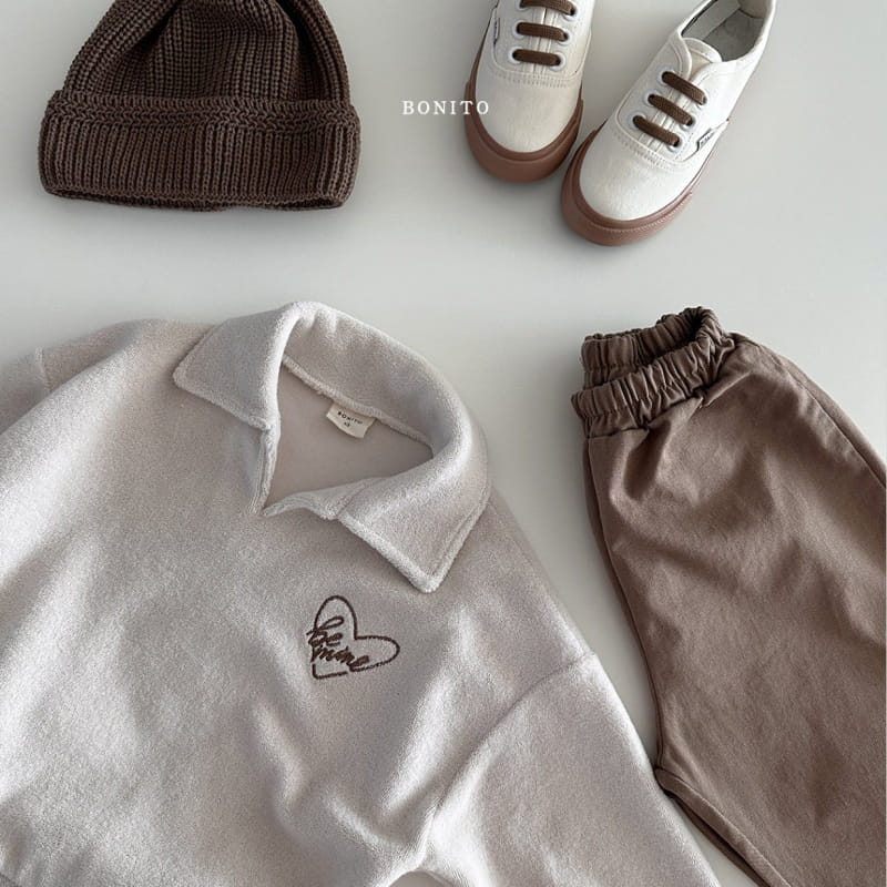 Bonito - Korean Baby Fashion - #babygirlfashion - Mind Terry Collar Tee - 8