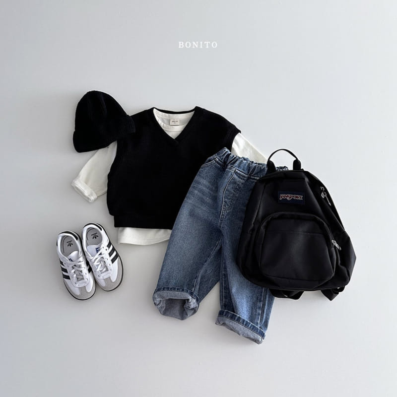 Bonito - Korean Baby Fashion - #babygirlfashion - Knit Vest - 6