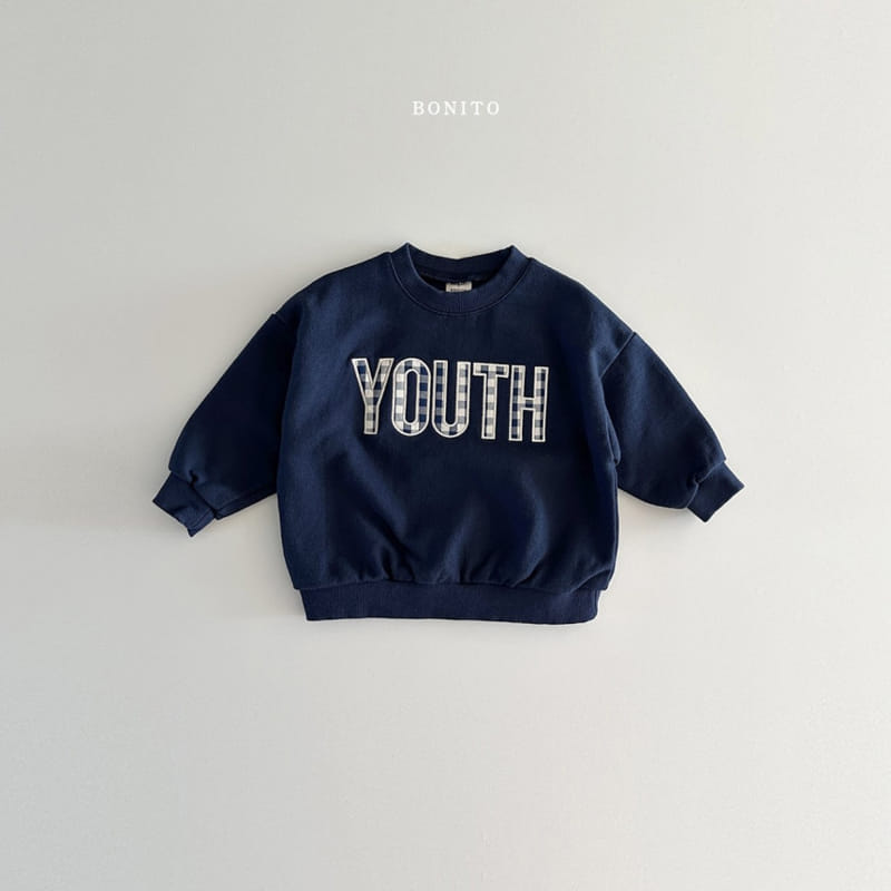 Bonito - Korean Baby Fashion - #babygirlfashion - Youth Check Sweatshirt - 4