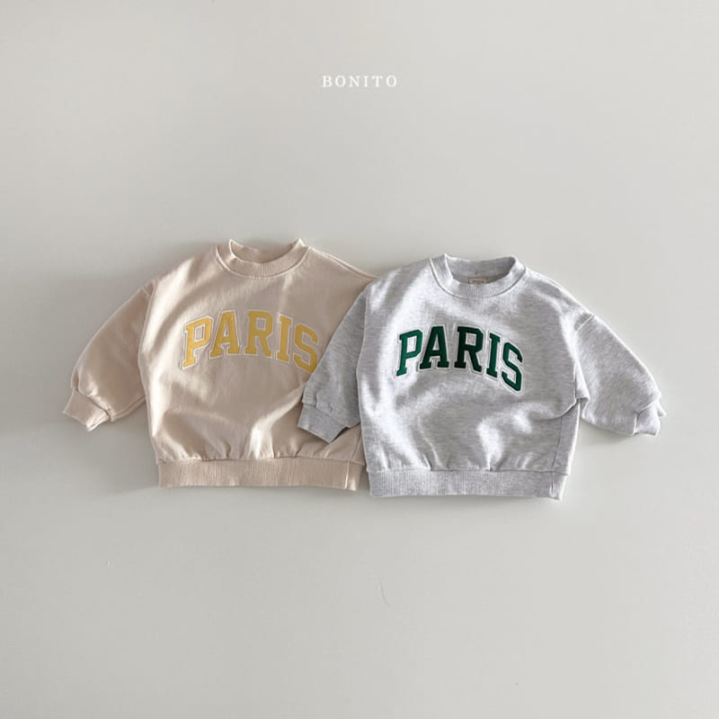 Bonito - Korean Baby Fashion - #babylifestyle - Paris Sweatshirt - 3